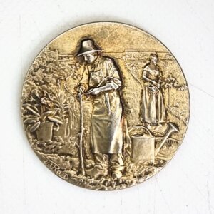 MEDAILLE  Ste D’HORTICULTURE D’ANGERS Vermeil Argent 950°/°° EBM90122