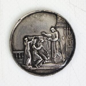 MEDAILLE  MARIAGE ANCIENNE Argent EBM90133