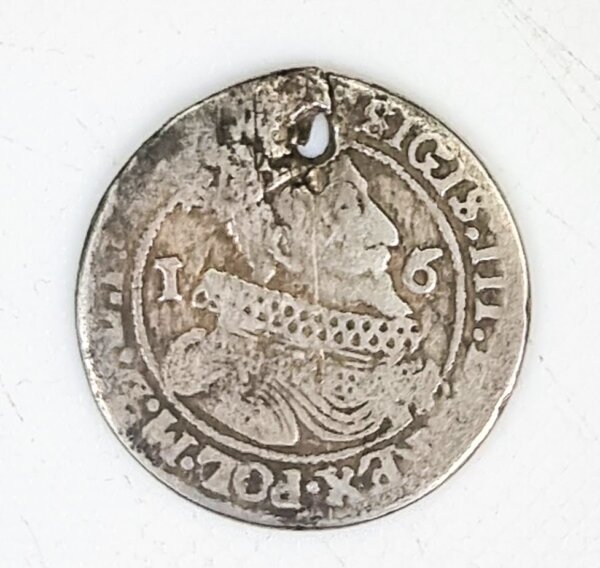 ¼ De Thaler 1625 Sigismond III vasa Danzig Pologne Argent(billon) TB+ EB91418
