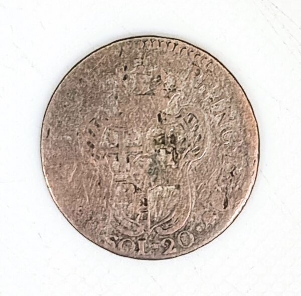 20 Soldi 1796 TB Vittorio Amédéo III Etat Italien Sardaigne Argent(Billon) TB EB91431
