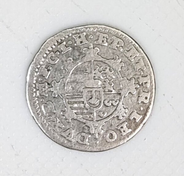½ Escalin 1752 TTB Brabant Jean Théodore Bavaria RARE R1 Argent Liège Belgique EB91438 – Image 2