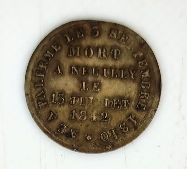 JETON  Ferdinand PHILIPPE Duc D'ORLEANS  EBJ90071 – Image 2