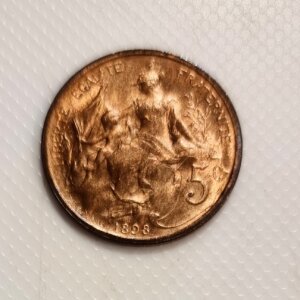 5 Centimes Daniel DUPUIS 1898 SPL+ EB91446