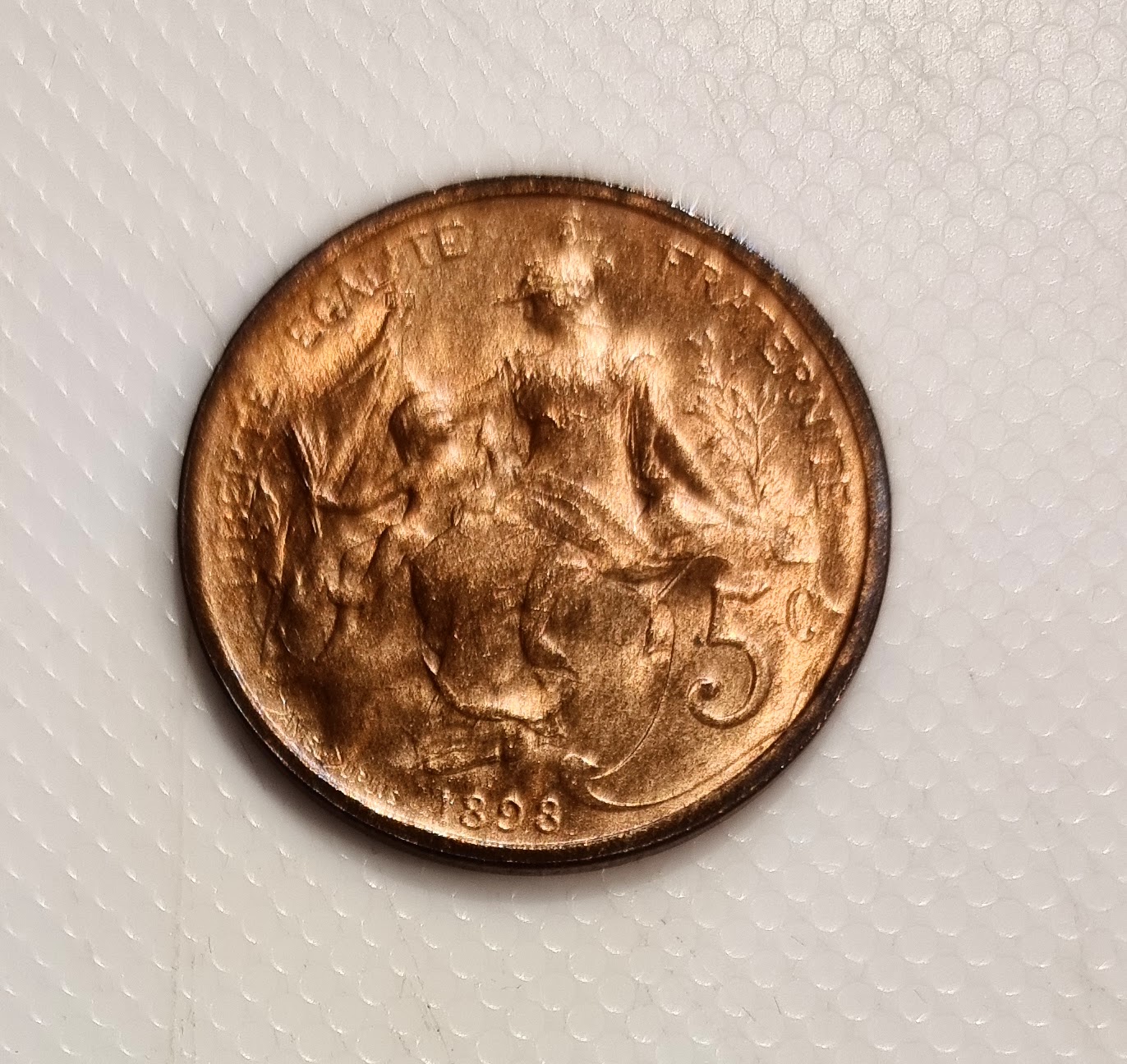 5 Centimes Daniel DUPUIS 1898 SPL+ EB91446 – Image 2