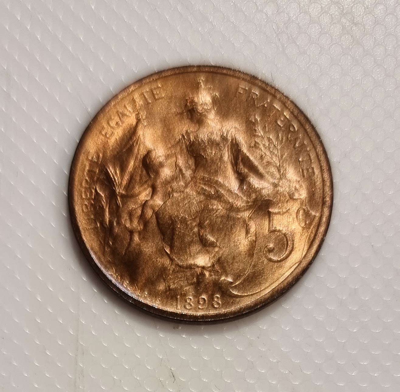 5 Centimes Daniel DUPUIS 1898 SPL+ EB91447 – Image 2