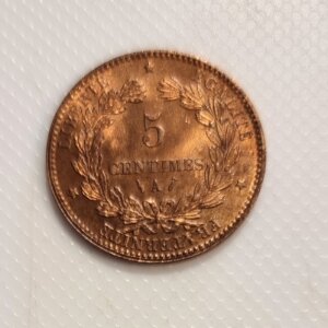5 Centimes Cérès 1884 A SPL  EB91456