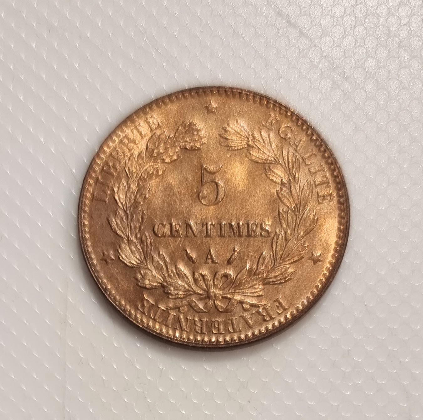 5 Centimes Cérès 1888 A SPL  EB91458 – Image 2