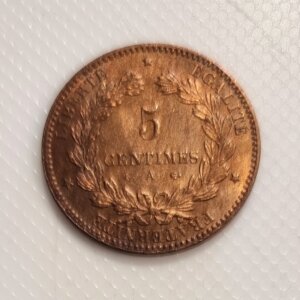 5 Centimes Cérès 1875  A SPL  EB91460
