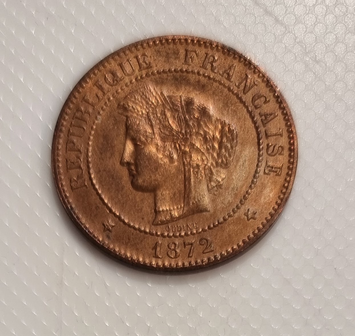 5 Centimes Cérès 1872 Petit A SPL RARE   EB91461