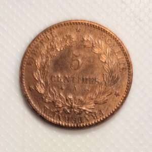 5 Centimes Cérès 1872 Petit A SPL RARE   EB91461
