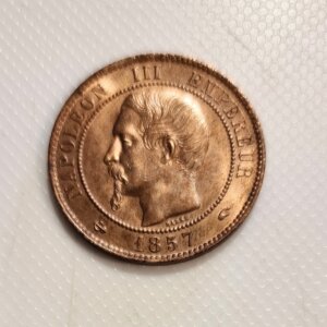 10 Centimes Napoléon III tête nue 1857 A SPL- EB91474