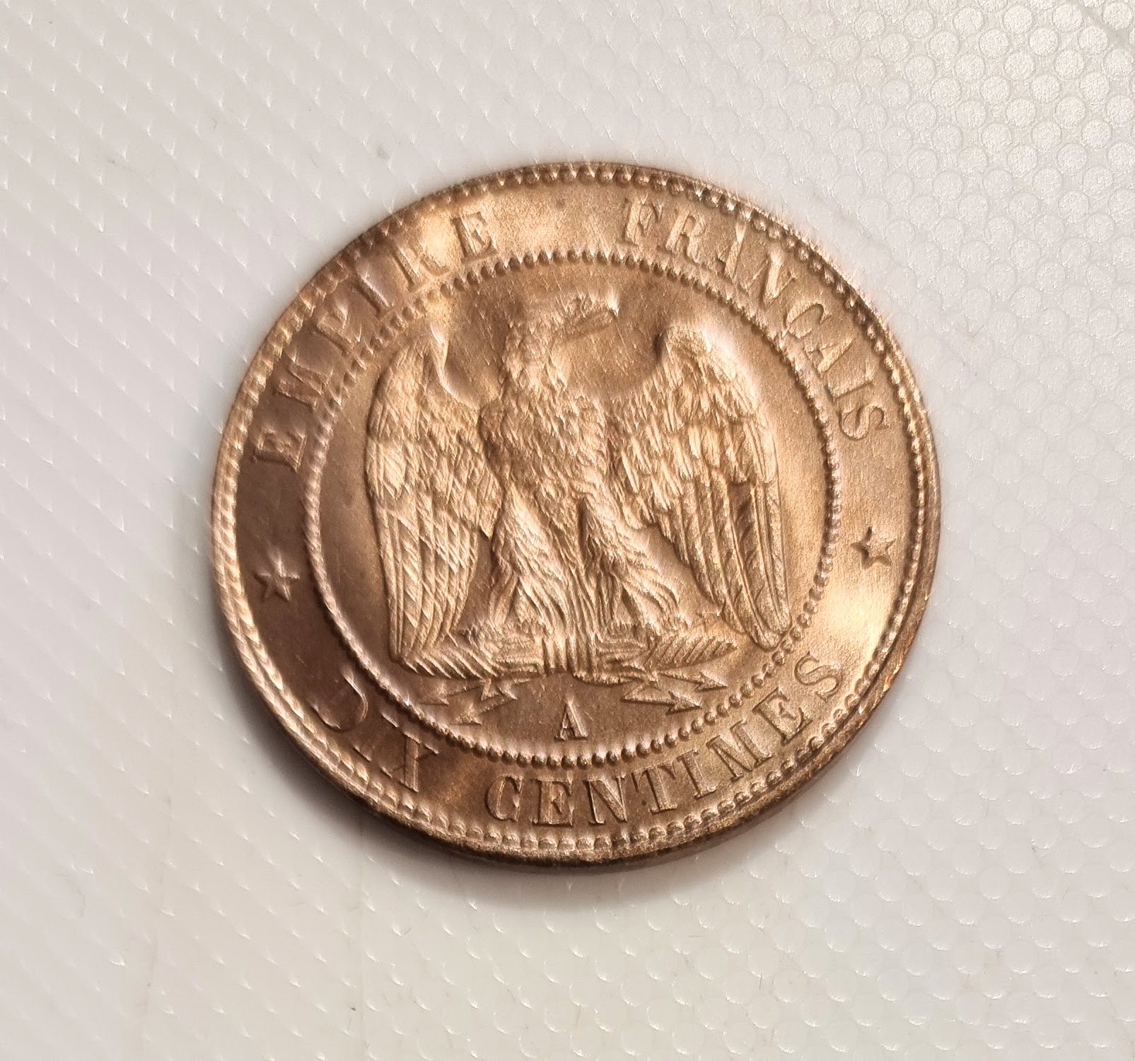 10 Centimes Napoléon III tête nue 1857 A SPL  EB91477 – Image 2