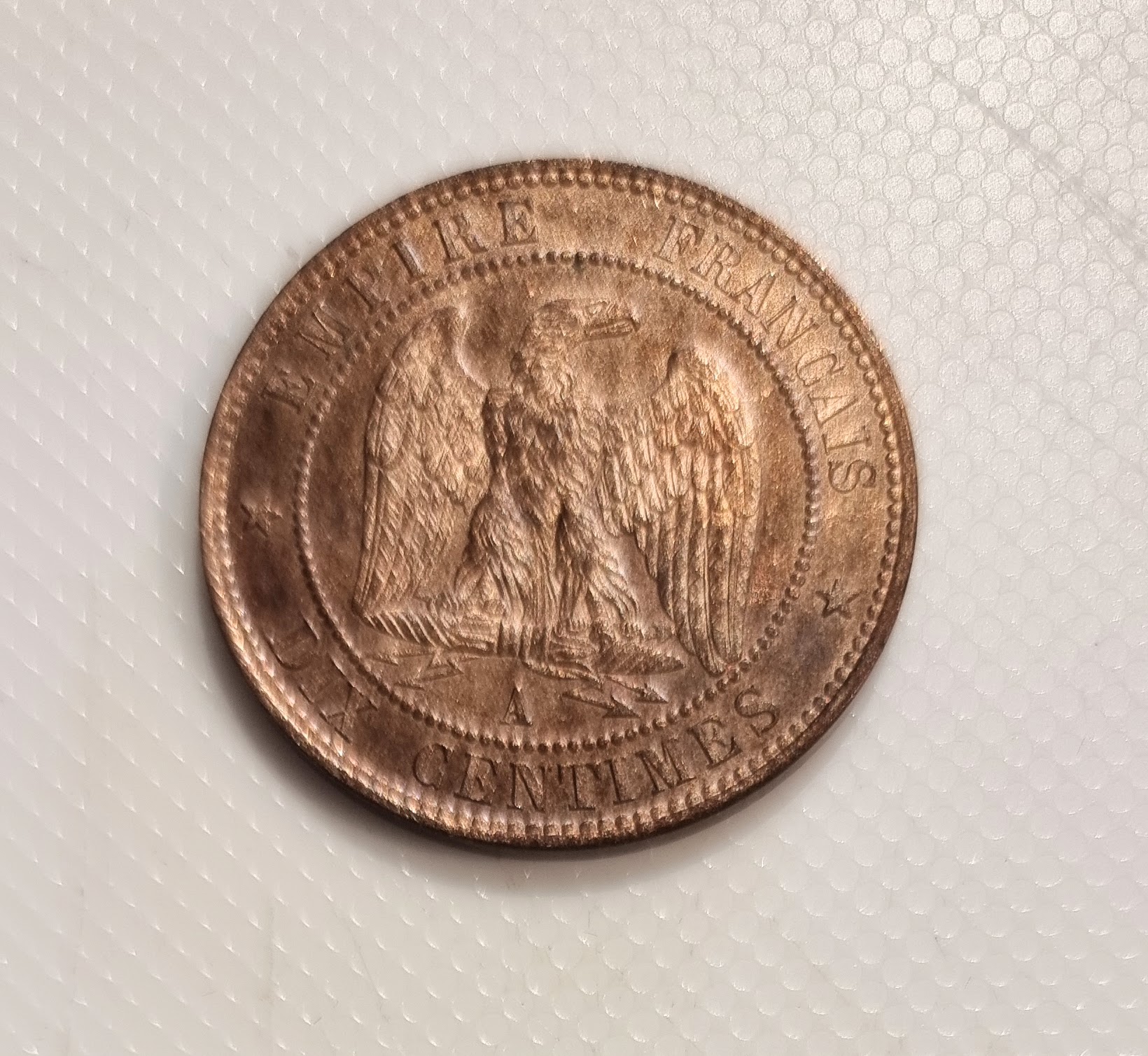 10 Centimes Napoléon III tête nue 1852 A SPL-  EB91478 – Image 2