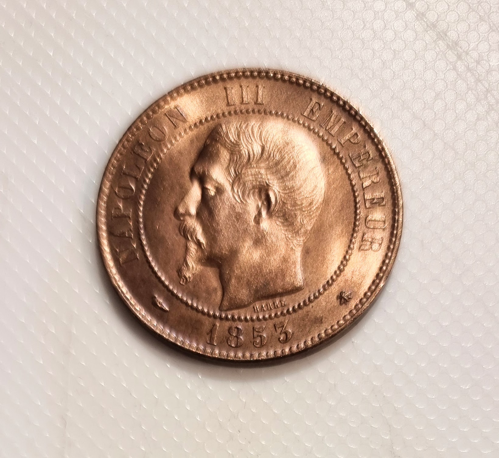 10 Centimes Napoléon III tête nue 1853 BB SPL EB91481