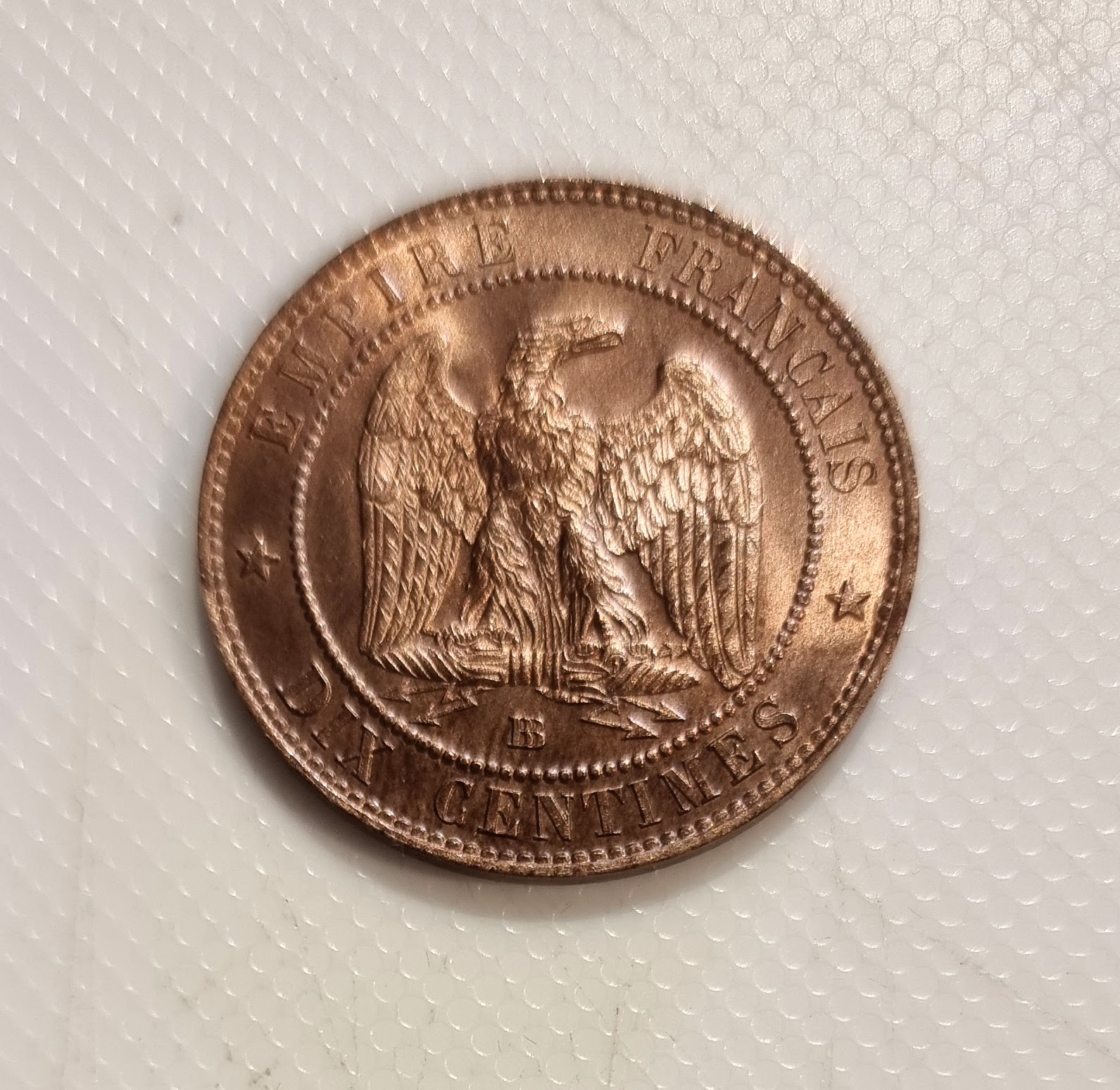 10 Centimes Napoléon III tête nue 1853 BB SPL EB91481 – Image 2