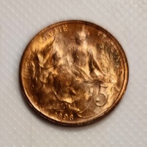 5 Centimes Daniel DUPUIS 1898 SPL EB91485