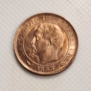 5 Centimes Napoléon III tête nue 1853 A SPL EB91493