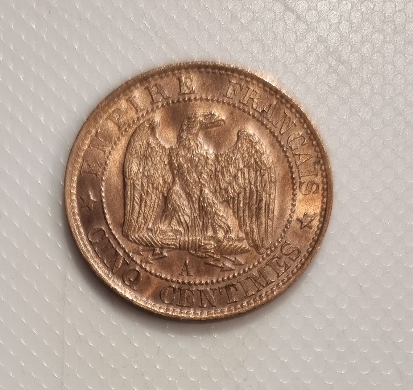 5 Centimes Napoléon III tête nue 1853 A SPL EB91493 – Image 2