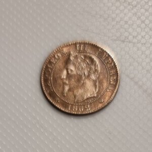 2 Centimes Napoléon III tête Laurée 1862 K SUP EB91497