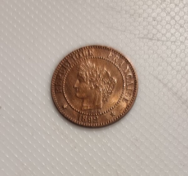 2 Centimes Cérès 1892 A SPL EB91501