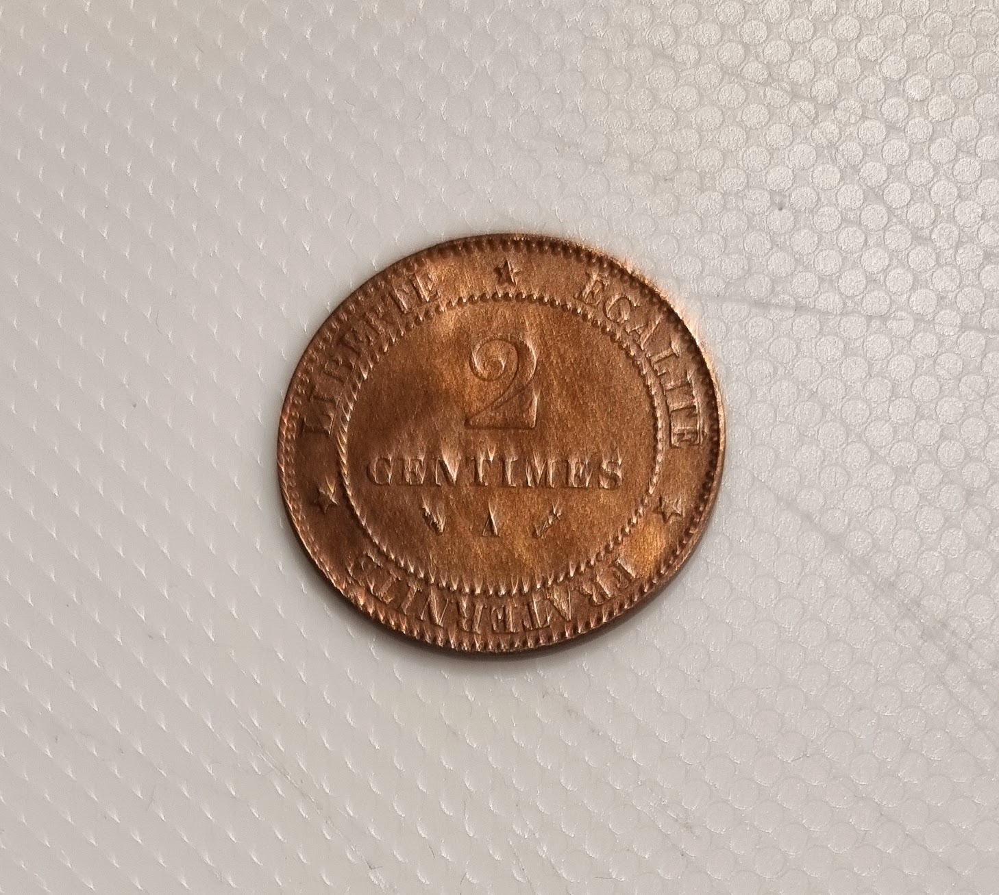 2 Centimes Cérès 1892 A SPL EB91501 – Image 2