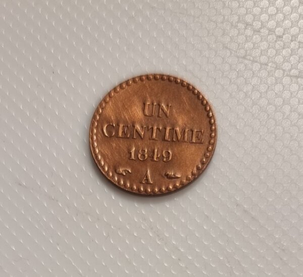 1 Centime Dupré1849 A SUP EB91503 – Image 2