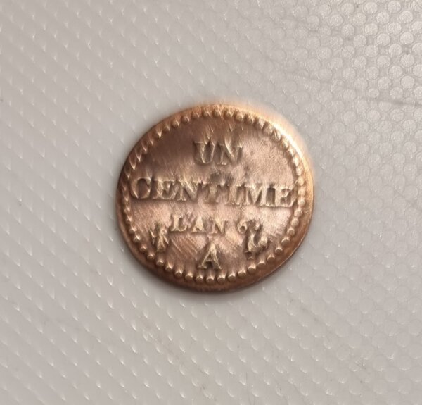 1 Centime Dupré AN 6 A Petit A TTB EB91507 – Image 2