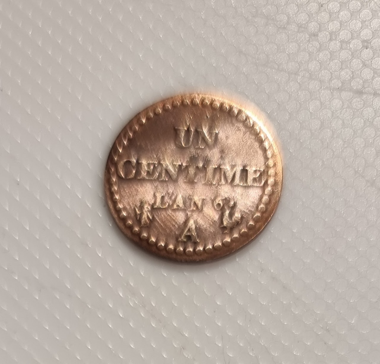 1 Centime Dupré AN 6 A Petit A TTB EB91507 – Image 2