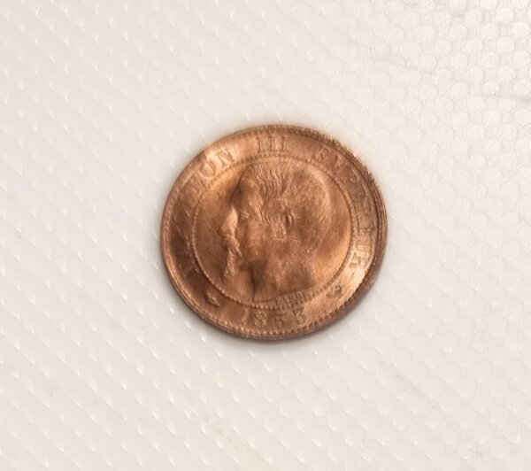 1 Centime Napoléon III tête nue 1853W SPL- EB91509