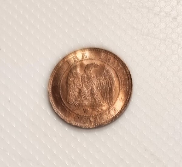 1 Centime Napoléon III tête nue 1853W SPL- EB91509 – Image 2