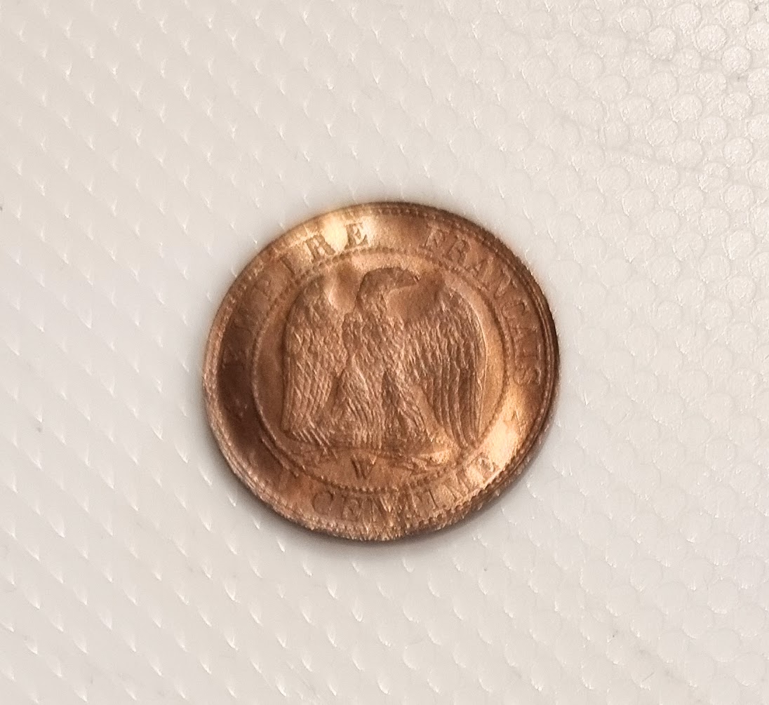 1 Centime Napoléon III tête nue 1853W SPL- EB91509 – Image 2