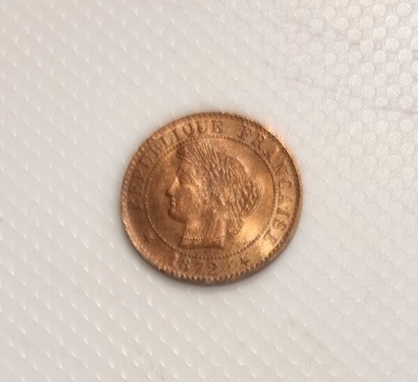 1 Centime Cérès 1872 A SPL EB91514