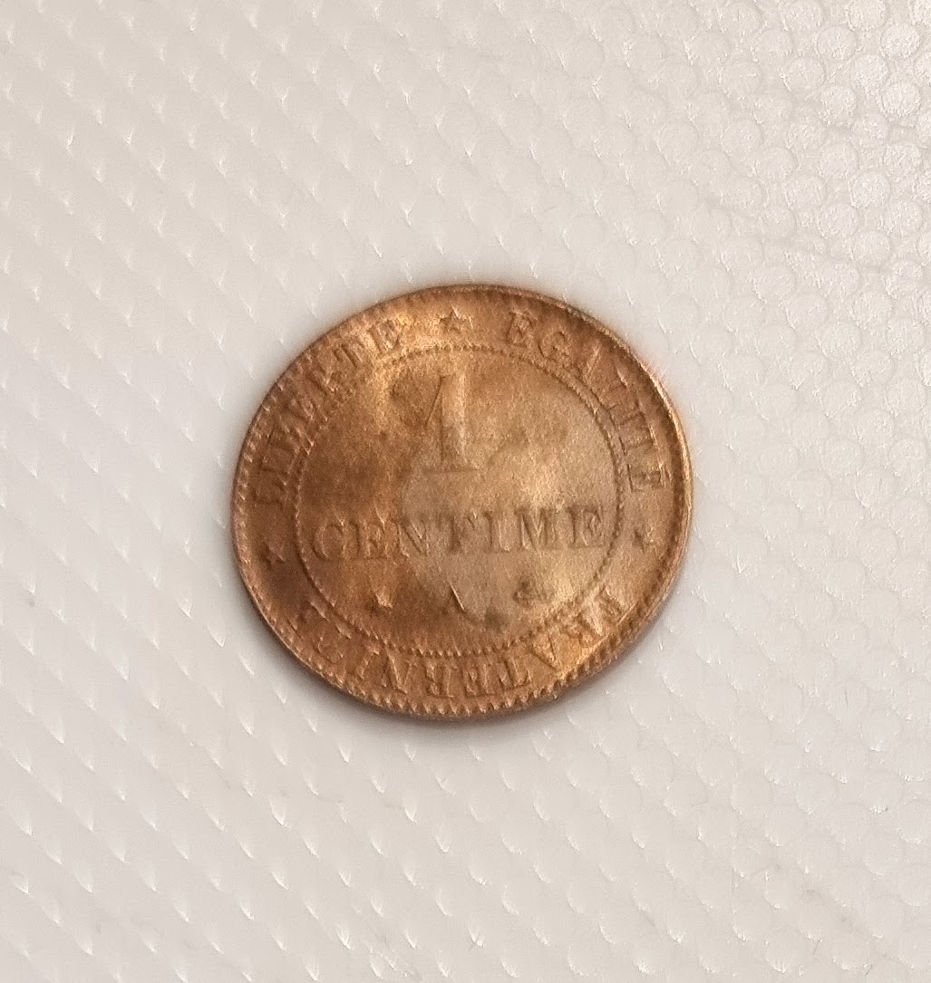 1 Centime Cérès 1872 A SPL EB91514 – Image 2