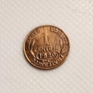 1 Centime Daniel Dupuis1920 SUP EB91516