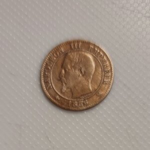 2 Centimes Napoléon III tête nue 1856 B TTB EB91519