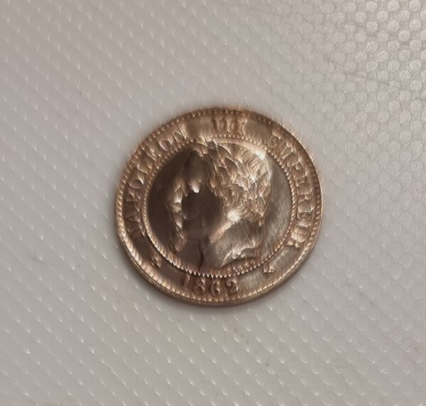 2 Centimes Napoléon III tête Laurée 1862K SPL EB91520