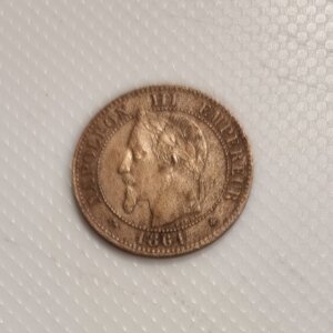 2 Centimes Napoléon III tête Laurée 1861A SUP EB91521