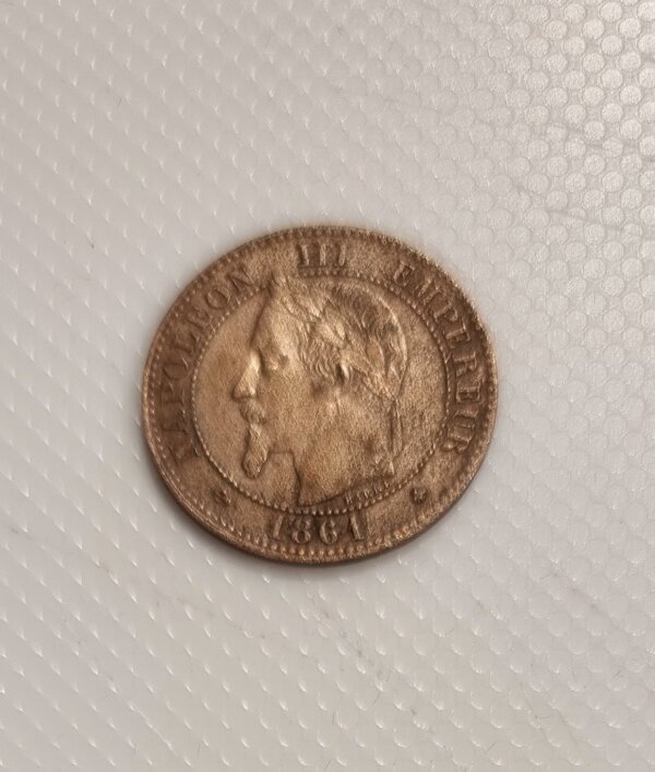 2 Centimes Napoléon III tête Laurée 1861A SUP EB91521