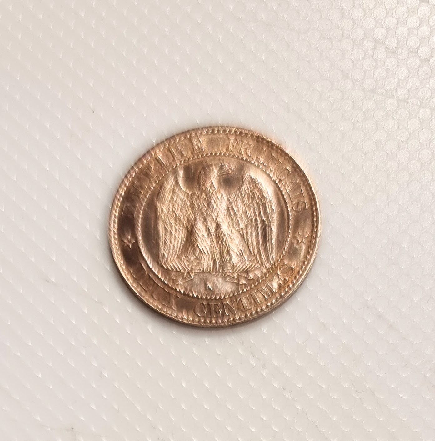 2 Centimes Napoléon III tête Laurée 1862K SPL EB91522 – Image 2