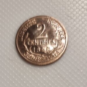 2 Centimes Daniel Dupuis1898  SPL EB91526
