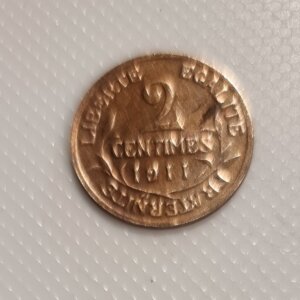 2 Centimes Daniel Dupuis1911 SUP EB91527