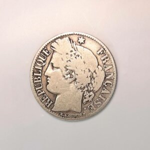 1 Franc Cérès 1871 A petit A TB Argent 835°/°° EB91530