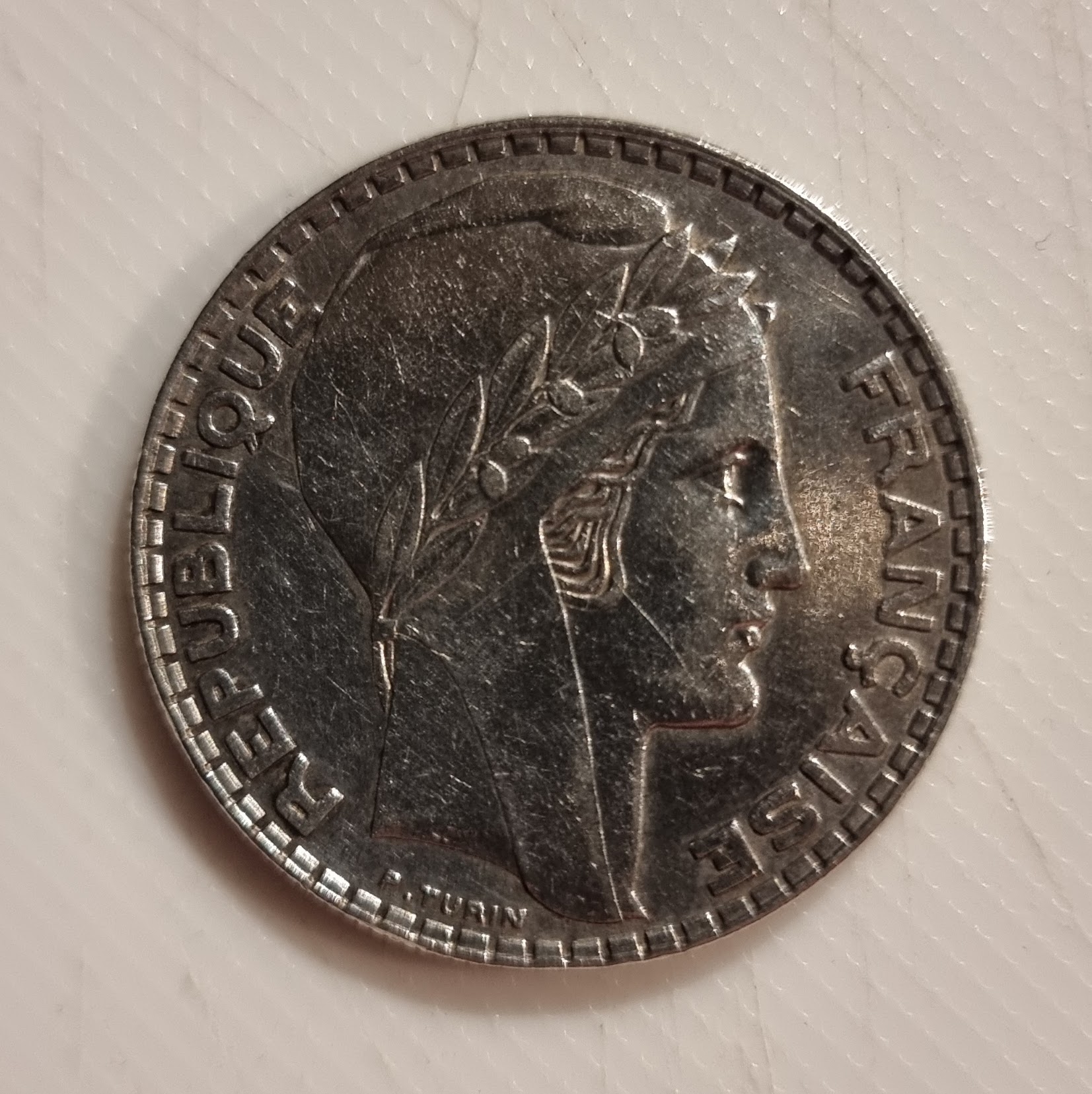 Pièce de 20 Francs Turin 1933 RL SUP Argent EB90824 – Image 2