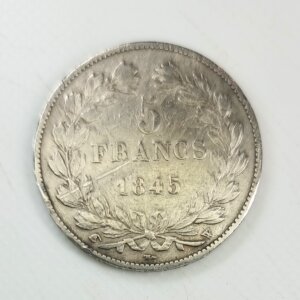 Pièce de 5 Francs Louis Philippe Ier tête laurée 1845W TB+ EB91241