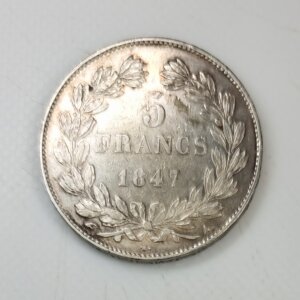 Pièce de 5 Francs Louis Philippe Ier tête laurée 1847A SUP- EB91394
