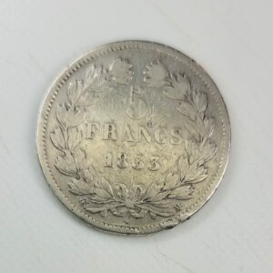 Pièce de 5 Francs Louis Philippe Ier tête laurée 1833M EB91396