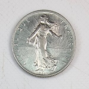 Pièce de  2 Francs Semeuse 1917 SUP Argent 835°/°° EB90184