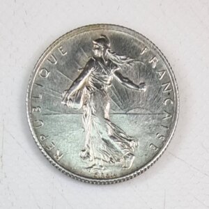 Pièce de  2 Francs Semeuse 1917 SUP Argent 835°/°° EB91535
