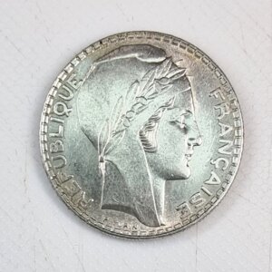 Pièce de 20 Frs TURIN- 1938 RL- SPL- Argent- EB91551