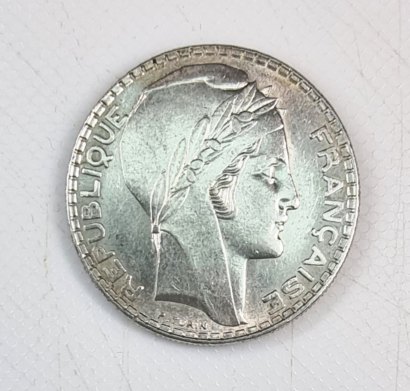 Pièce de 20 Frs TURIN- 1938 RL- SPL- Argent- EB91551 – Image 2